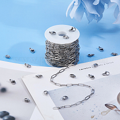 Наборы для изготовления ювелирных изделий из цепочек-скрепок из нержавеющей стали 304 своими руками&nbsp;DIY-DC0003-66