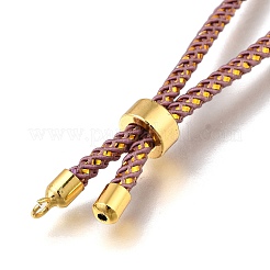 Изготовление браслета-слайдера из плетеного хлопкового шнура&nbsp;MAK-R001-01G-10