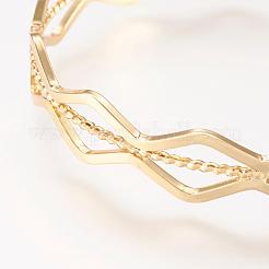 Браслет из латунной манжеты&nbsp;BJEW-P168-B14