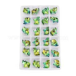 96шт гальванические стеклянные бусины нити&nbsp;EGLA-T008-027