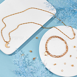 Наборы для самостоятельного изготовления ювелирных изделий из шариковой цепочки&nbsp;DIY-SC0014-64G