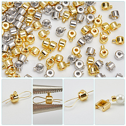 100 шт. 2 цвета латунные обжимные бусины&nbsp;KK-BBC0014-31