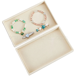 Прямоугольные деревянные подставки для ювелирных украшений&nbsp;AJEW-WH20054-062K-01