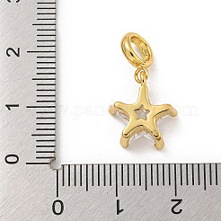 Звездная стойка покрытие латунь микропаве кубические цирконии подвески&nbsp;KK-G513-21G