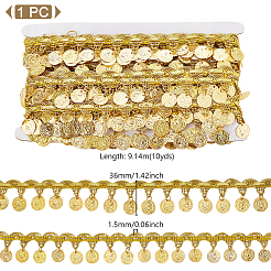 Металлизированная кружевная отделка&nbsp;DIY-WH0308-592