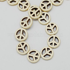 Нити бусин из драгоценных камней&nbsp;TURQ-S238-15mm-1