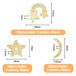 Кабошоны со стразами из сплава в 120 стилях&nbsp;MRMJ-HY0001-11