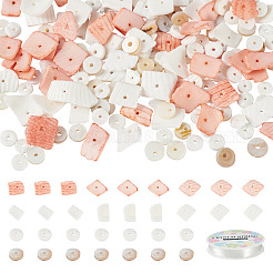 Набор для самостоятельного изготовления браслета из натуральных ракушек&nbsp;DIY-CF0001-10