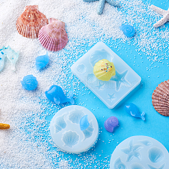 4шт 4 стиля подвесные силиконовые Молды&nbsp;DIY-BG0001-48