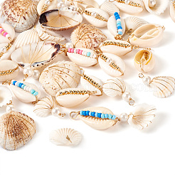 36 шт. 6 подвески из натуральной ракушки&nbsp;FIND-TA0004-84