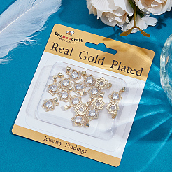 Подвески из кубического циркония с покрытием из латуни&nbsp;KK-BBC0017-21