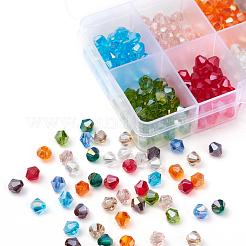 400шт 10 цвета гальванические стеклянные бусины&nbsp;EGLA-YW0001-15