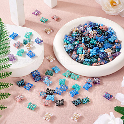 280шт 14 цвета непрозрачные акриловые бусины&nbsp;OACR-TA0001-33