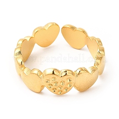 Ионное покрытие (ip) 201 нержавеющая сталь открытое кольцо-манжета со стразами&nbsp;RJEW-E063-52G