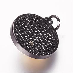 Латунные микро проложить кубического циркония подвески&nbsp;ZIRC-E108-08G-NR