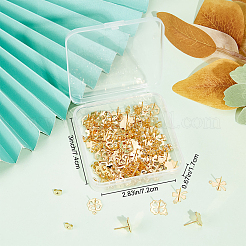 80 шт. 4 шт. фурнитура для сережек-гвоздиков из нержавеющей стали 201&nbsp;EJEW-BBC0001-06