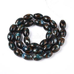 Нити бусин из окрашенных синтетических драгоценных камней&nbsp;G-T144-38A