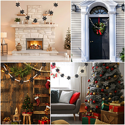 Рождественские войлочные подвесные баннеры флаги&nbsp;AJEW-WH20064-99C