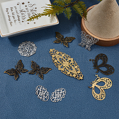 72 шт. 18-х стилевая латунная филигранная фурнитура&nbsp;FIND-CA0002-66