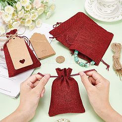 10 шт. мешковина упаковочные мешки мешки с завязками&nbsp;ABAG-NB0001-40A