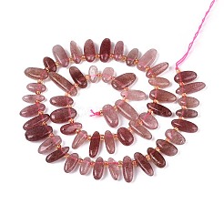 Природного кварца клубники нитей бисера&nbsp;G-Z091-A25