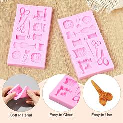 2 шт. силиконовые Молды для шоколада с тематикой шитья для самостоятельного приготовления выпечки&nbsp;ST-CJ0007-56