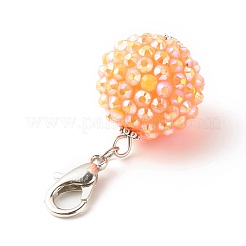 Подвеска со стразами из смолы ab-color украшает&nbsp;HJEW-JM00610