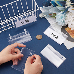 Прямоугольный пвх ценник знак держатель этикетки&nbsp;LS-KY-WH0046-61