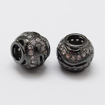 Латунные микро проложить Цирконий Европейский бисером ZIRC-F038-20-FF-1