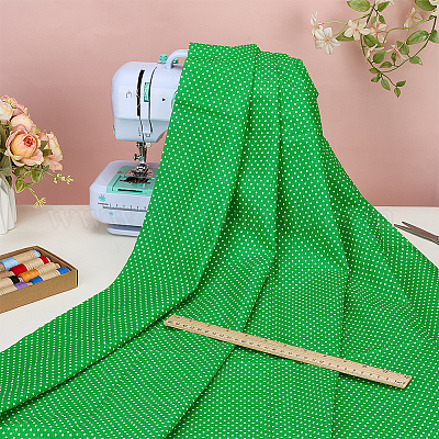 Хлопчатобумажные ткани с рисунком в горошек&nbsp;DIY-WH0622-485B-1