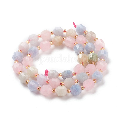 Природные морганит нитей бисера&nbsp;G-K303-A06-8mm-1