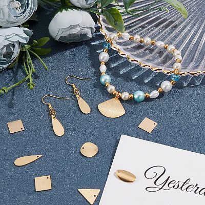 48шт 6 стильные латунные подвески KK-FH0002-13-1