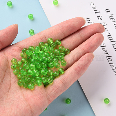 Прозрачные акриловые бусины&nbsp;MACR-S370-A6mm-734-1