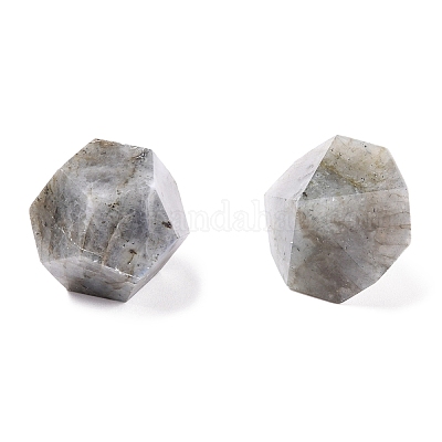 Бусины из натурального лабрадорита без отверстий / без отверстий G-H240-01F-1