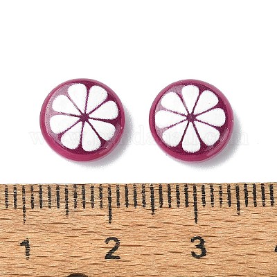 Кабошоны из непрозрачной смолы фруктовой серии CRES-Q006-01C-1