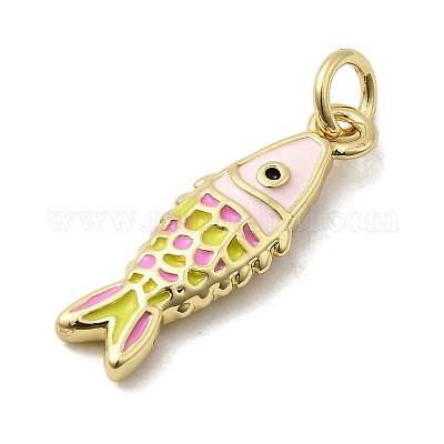 Латунь эмаль подвески&nbsp;KK-A266-39G-03-1