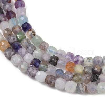 Природного флюорита бисер нитей&nbsp;LS-G-L628-D06-01-1