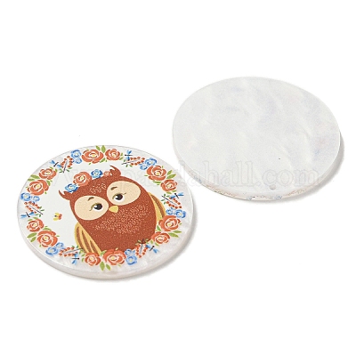 Непрозрачные акриловые подвески&nbsp;BACR-D002-10C-1