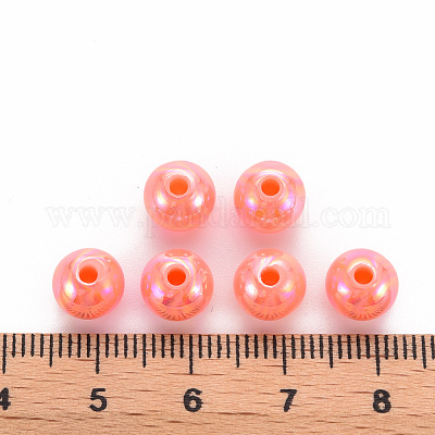 Непрозрачные акриловые бусины MACR-S370-D8mm-SS2109-1