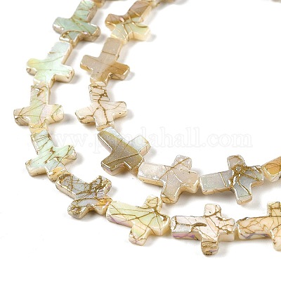 Нити строковые бусины из натуральных пресноводных ракушек&nbsp;X1-BSHE-G036-01-1