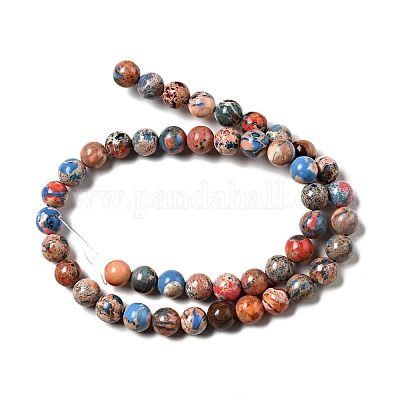 Натуральные имперские нитки из яшмы G-A175B-8mm-11-1