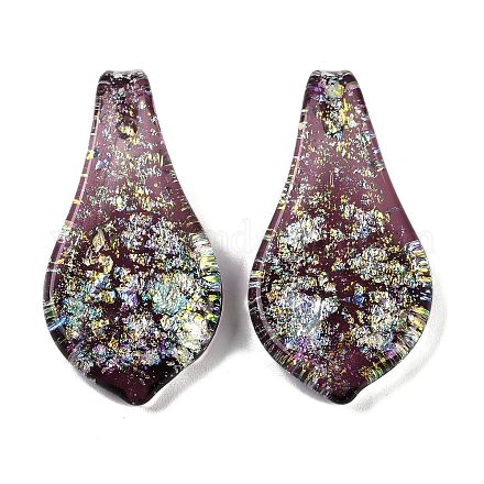 Lampwork большие кулоны&nbsp;FOIL-K003-01A-1
