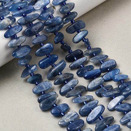 Натуральный кианитовые бисер пряди&nbsp;G-L649-A01-01-1