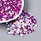 Plastic & Resin & Glass Shining Nail Art Glitter, Manicure Sequins, DIY Sparkly Paillette Tips Nail, Mixed Shapes, Medium Violet Red, 2~6x2~7x0.3~1.5mm, about 28125pcs/bag
