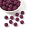 Pave Disco Ball Beads, Polymer Clay Rhinestone Beads, Grade A, Round, Fuchsia, PP14(2~2.1mm), 10mm, Hole: 1.0~1.2mm