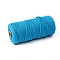 Cotton String Threads for Crafts Knitting Making, Deep Sky Blue, 3mm, about 218.72 Yards(200m)/Roll
