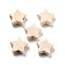 Crackle Opaque Acrylic Beads, Imitation Turquoise, Star, Blanched Almond, 10.2x11x4.5mm, Hole: 1.6mm