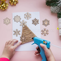 50шт лазерная резка необработанных деревянных подвесок&nbsp;WOOD-CJ0001-37