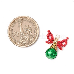 4 шт. 4-х цветные латунные подвески-колокольчики&nbsp;PALLOY-MZ00715