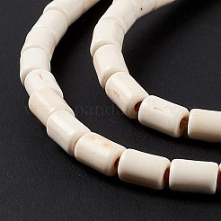 Синтетических нитей бирюзовые бусы&nbsp;X-TURQ-G120-4x6mm-12